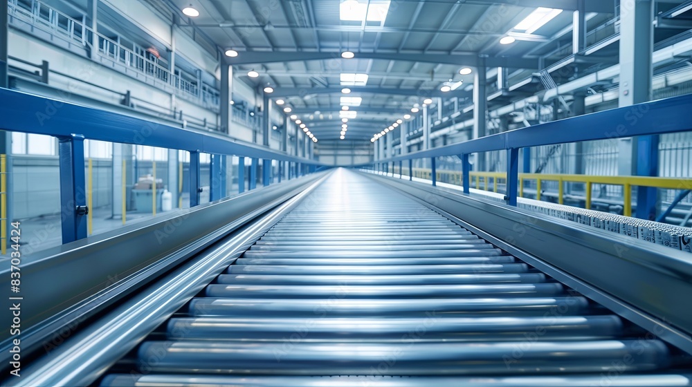 Fototapeta premium Mass Production Line for Electric Vehicle Battery Cells