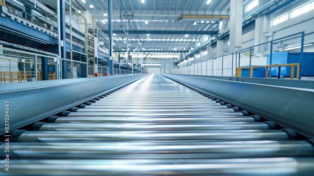 Fototapeta premium Mass Production Line for Electric Vehicle Battery Cells
