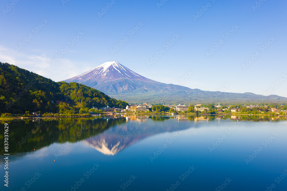 view of Mt. Fuji in Japan near Kawaguchiko view of Mt. Fuji in Japan near Kawaguchiko