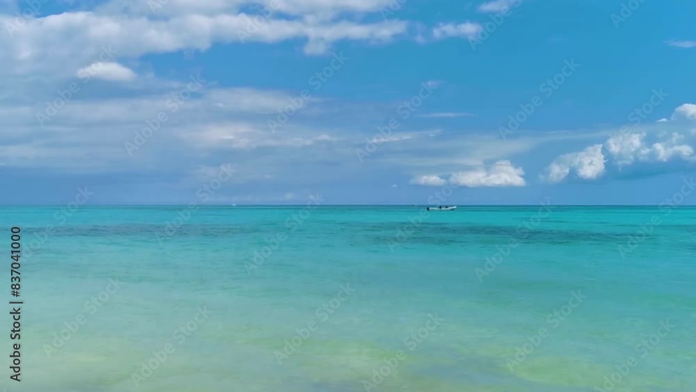 Tropical Caribbean beach sea clear water Playa del Carmen Mexico. Tropical Caribbean beach sea clear water Playa del Carmen Mexico.