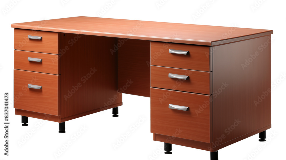 A Sturdy Wooden Desk With Ample Storage for a Productive Workspace A Sturdy Wooden Desk With Ample Storage for a Productive Workspace