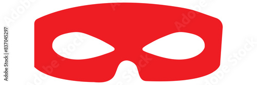 Transparent PNG available
Mask superhero carnival villain or burglar vector icon. Collection of Black flat masquerade costume eye mask silhouette hidden face. Incognito theatre party masque shape clip