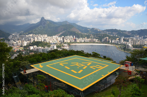 Sugarloaf Mountain (Sugarloaf Mountain) Heliport in Rio de Janeiro Brazil photo