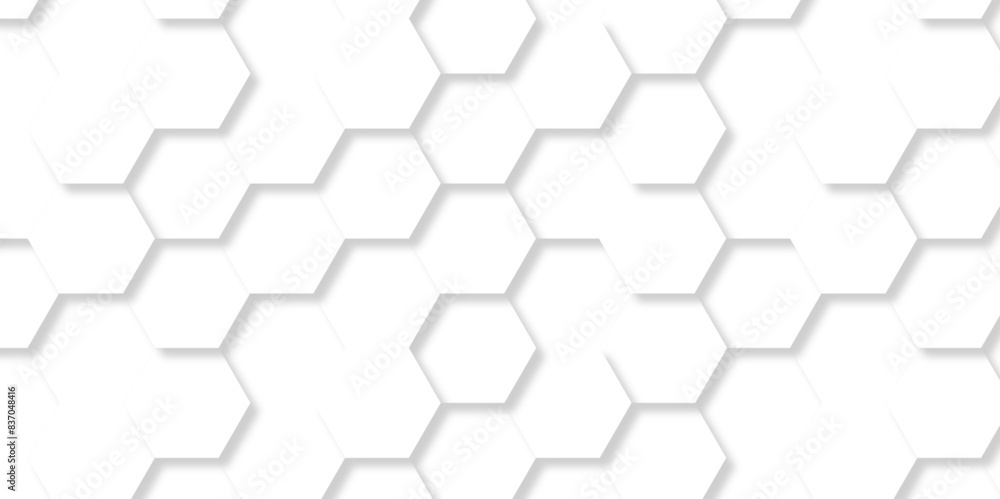 Vector pattern with hexagonal white and gray technology line paper background. Hexagonal 3d grid tile and mosaic structure mess cell. white and gray hexagon honeycomb geometric copy space.
Vector pattern with hexagonal white and gray technology line paper background. Hexagonal 3d grid tile and mosaic structure mess cell. white and gray hexagon honeycomb geometric copy space.