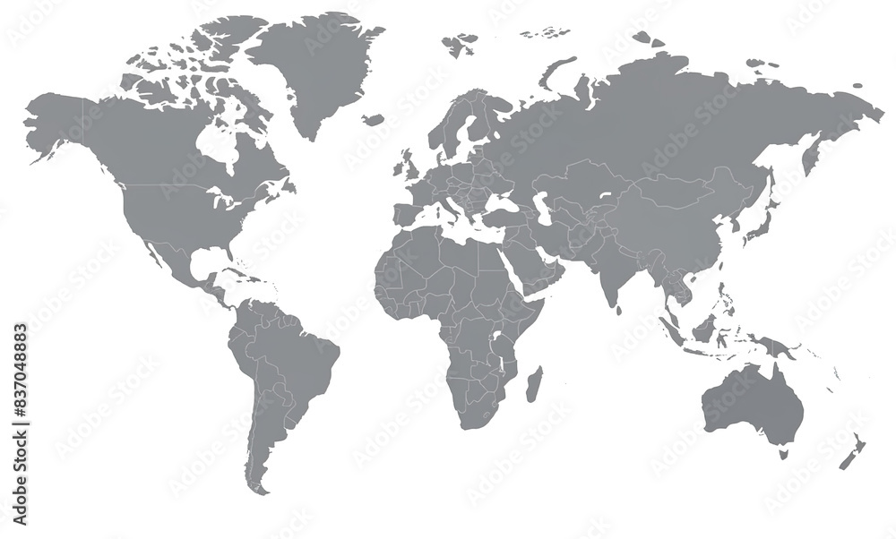 Hi Detail Vector Political World Map illustration Hi Detail Vector Political World Map illustration