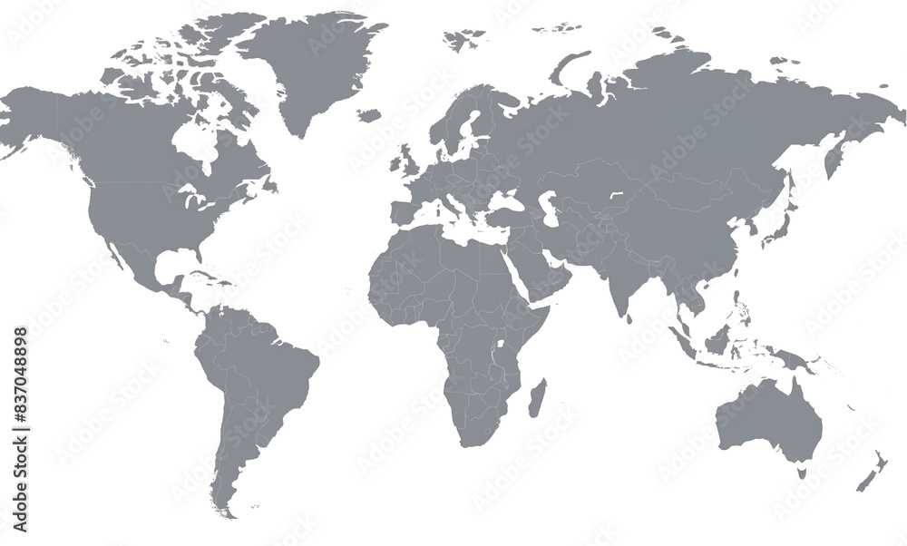 Hi Detail Vector Political World Map illustration Hi Detail Vector Political World Map illustration