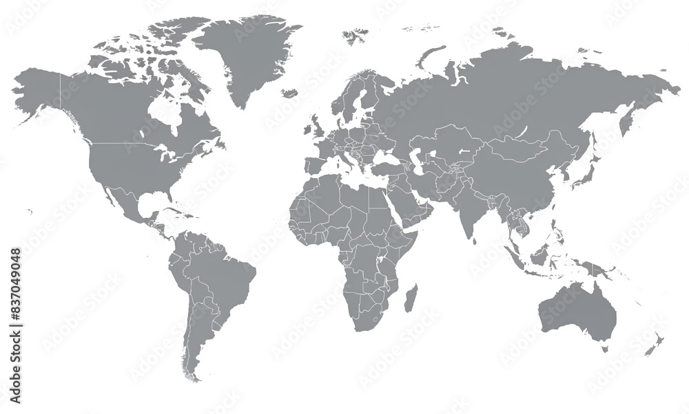 Hi Detail Vector Political World Map illustration Hi Detail Vector Political World Map illustration