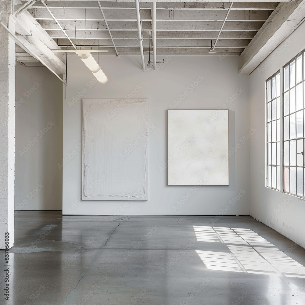 room, art gallery, exhibition room, interior, industrial architecture room, art gallery, exhibition room, interior, industrial architecture