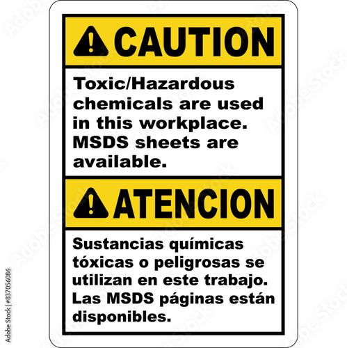 CAUTION CHEMICAL HAZARD SIGNS