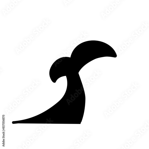 Mermaid tail vector Silhouette