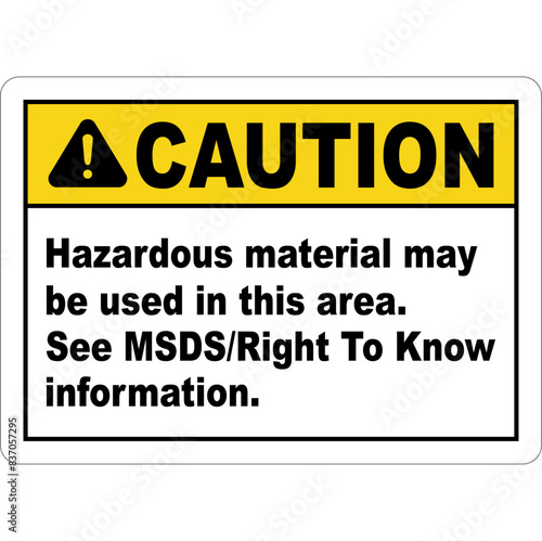 CAUTION CHEMICAL HAZARD SIGNS