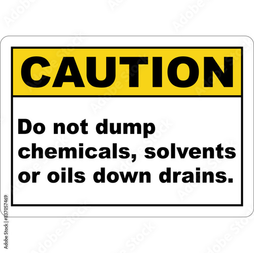 CAUTION CHEMICAL HAZARD SIGNS