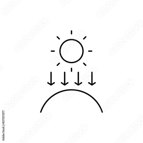 sun protection icon vector design good for website and mobile app