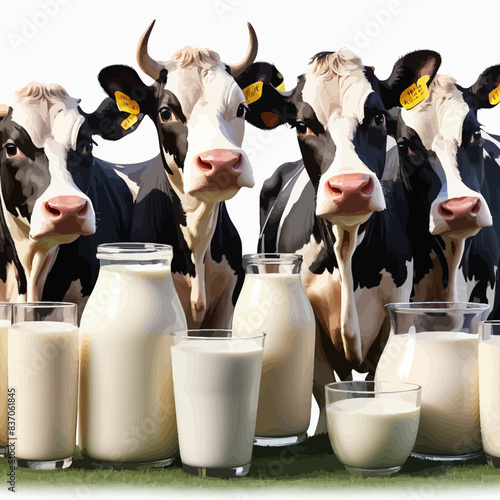 Cows Cartoon Design Which Is Very Healthy and good for livestock