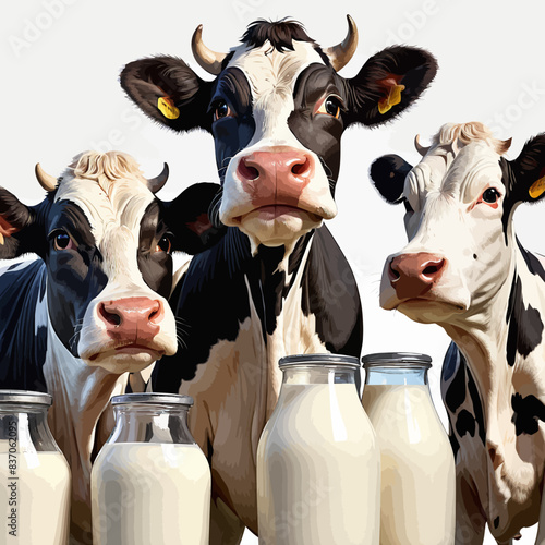Cows Cartoon Design Which Is Very Healthy and good for livestock