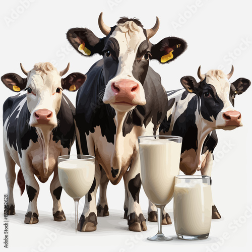 Cows Cartoon Design Which Is Very Healthy and good for livestock