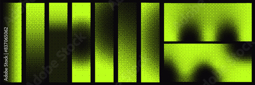 Retro bitmap rectangle element templates for trendy retro designs.	