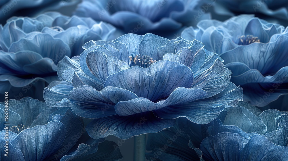 blue and white flower blue and white flower