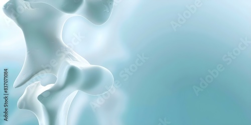 Osteoporosis weakens bones due to low vitamin D estrogen causing fractures. Concept Osteoporosis, Bone Health, Fractures, Vitamin D Deficiency, Estrogen Hormone photo