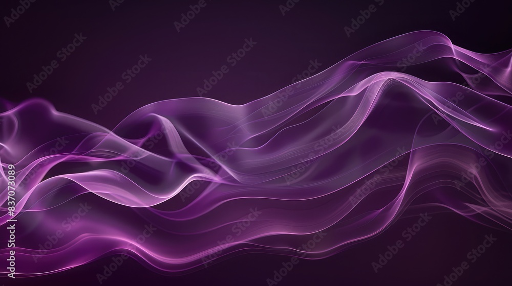 Mysterious and elegant iridescent smoke on a minimalist violet canvas. Mysterious and elegant iridescent smoke on a minimalist violet canvas.