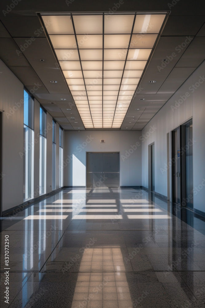 Liminal space, big empty public room, clean, empty, ultra realistic Liminal space, big empty public room, clean, empty, ultra realistic