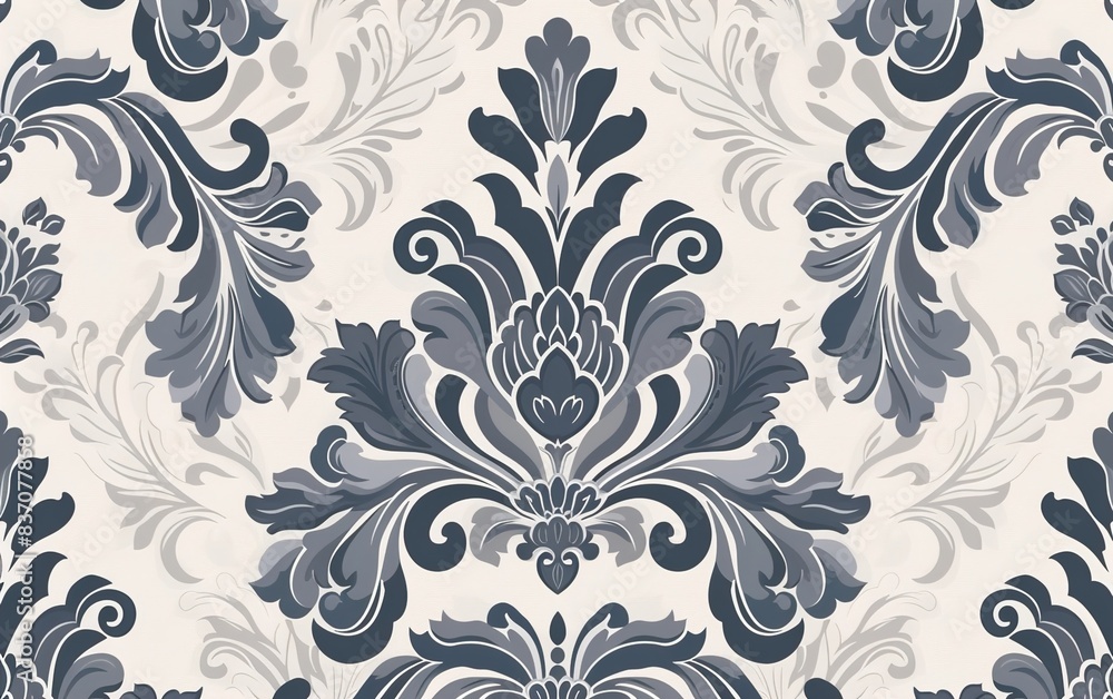 vector illustration Seamlessly damask wallpaper vector illustration Seamlessly damask wallpaper