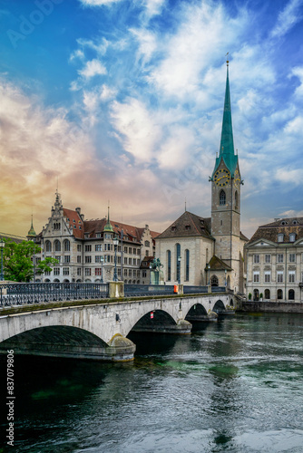 The city of Zurich, Switzerland,