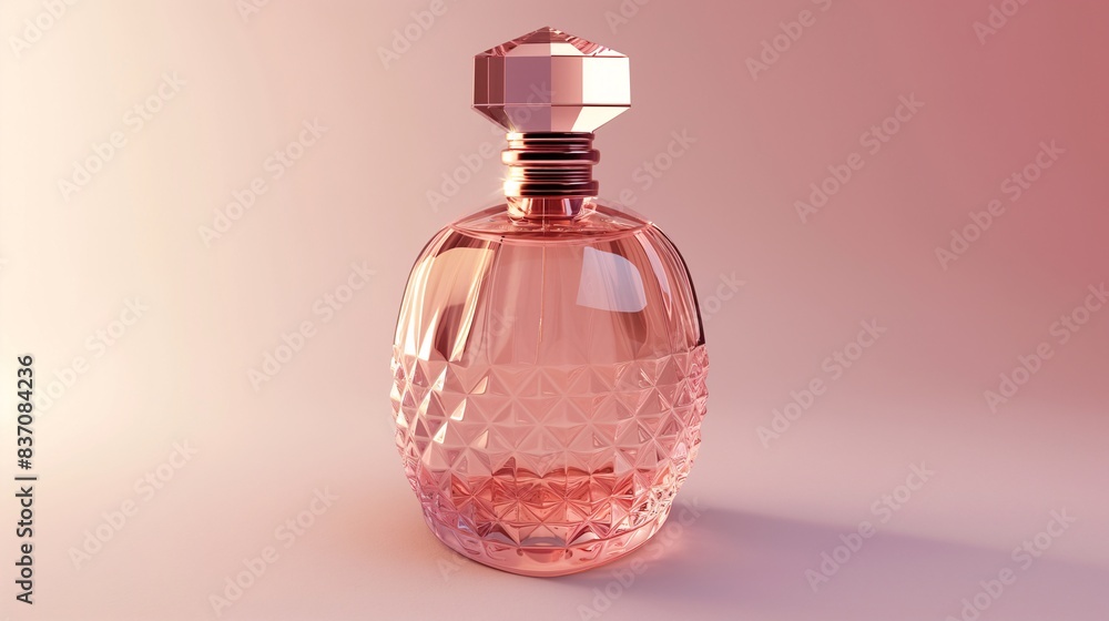 high detailed luxury glowing pink perfume bottle with no logo brand label high detailed luxury glowing pink perfume bottle with no logo brand label
