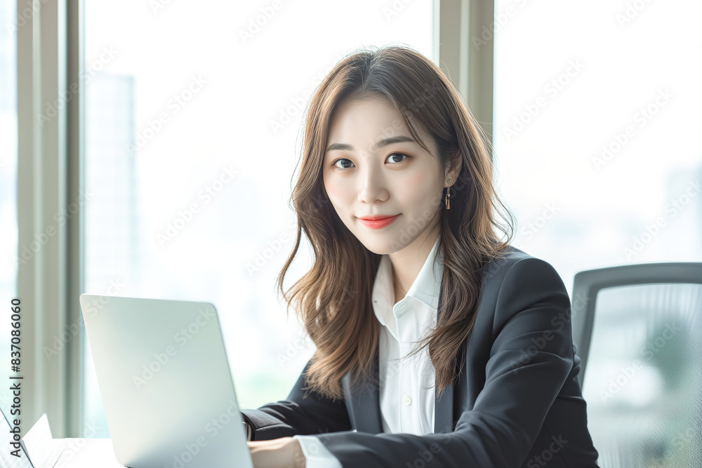 Portrait of a beautiful Asian business woman in the office Portrait of a beautiful Asian business woman in the office