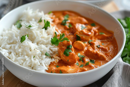 butter chicken with rice