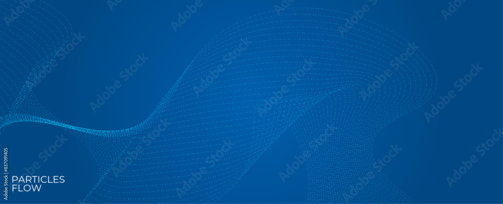 Abstract technology background The combination of particle dot into overlapping waves. It represents communication of big data innovations, communication future. vector illustration Abstract technology background The combination of particle dot into overlapping waves. It represents communication of big data innovations, communication future. vector illustration