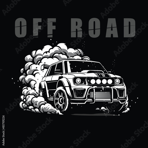 off road on smokey, suitable for t shirt