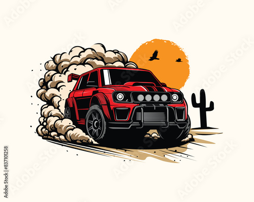 adventure on the hot desert