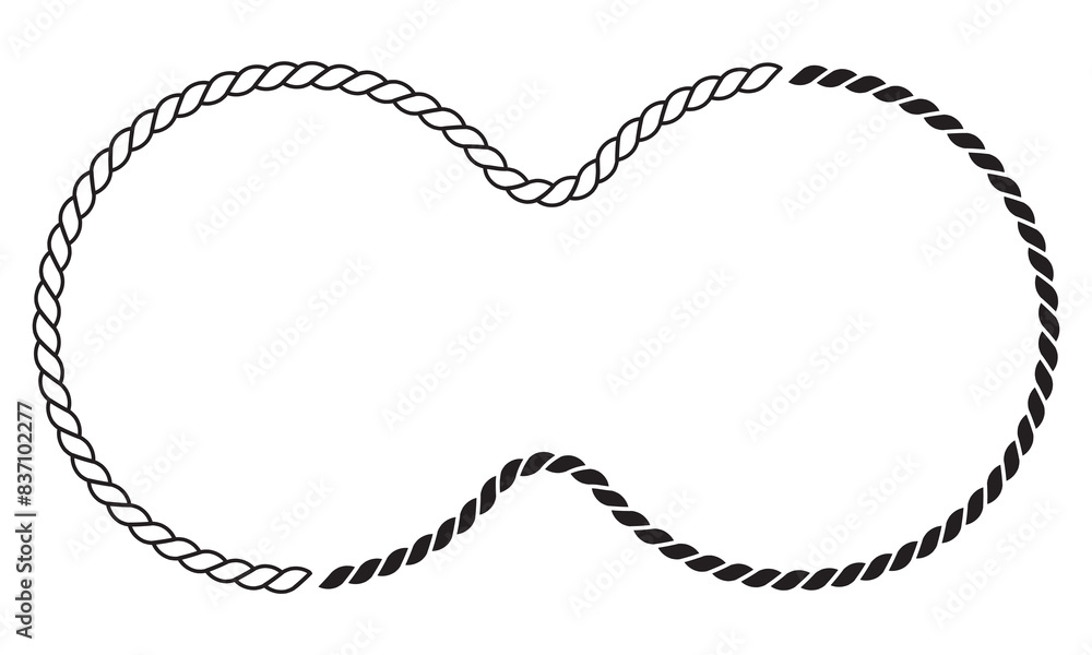 Rope pattern brushes. Seamless hemp cord line collection. Rope curve symbol. 11:11 Rope pattern brushes. Seamless hemp cord line collection. Rope curve symbol. 11:11