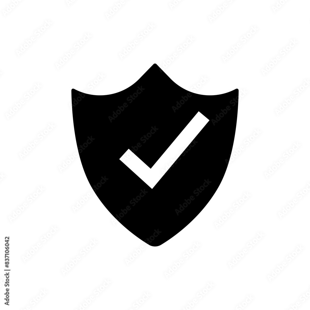 Shield check icon vector illustration Shield check icon vector illustration