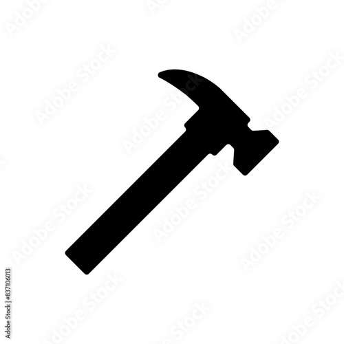 illustration of a silhouette of a hammer