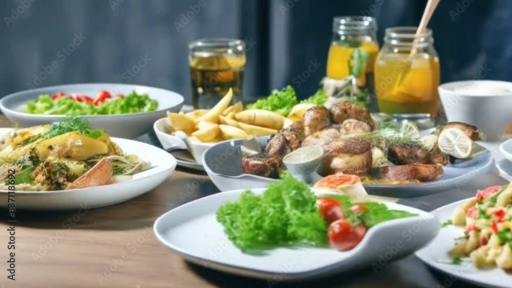 a number of plates of food on a table, hd food photography, high quality stock picture, 4 k food photography, 4k food photography, super realistic food picture, food photography a number of plates of food on a table, hd food photography, high quality stock picture, 4 k food photography, 4k food photography, super realistic food picture, food photography
