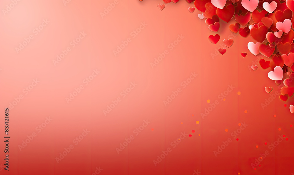 Abstract Pink And Red Heart Background For Valentines Day Abstract Pink And Red Heart Background For Valentines Day