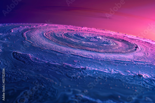 Fantasy Cosmos Landscape with Swirling Textures and Vibrant Colors