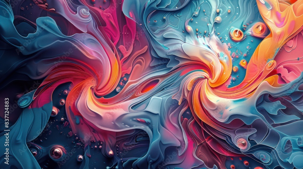 Abstract Colorful Baroque Background Abstract Colorful Baroque Background
