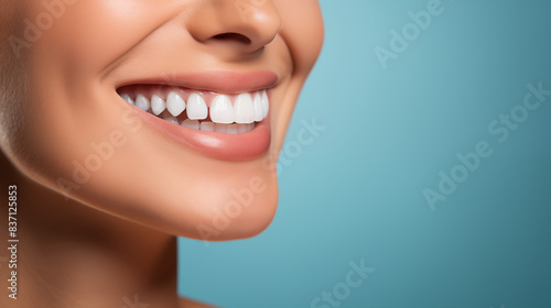 Beautiful Bright Smile Closeup photo