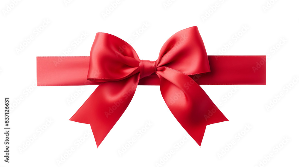 red bow isolated on white red bow isolated on white