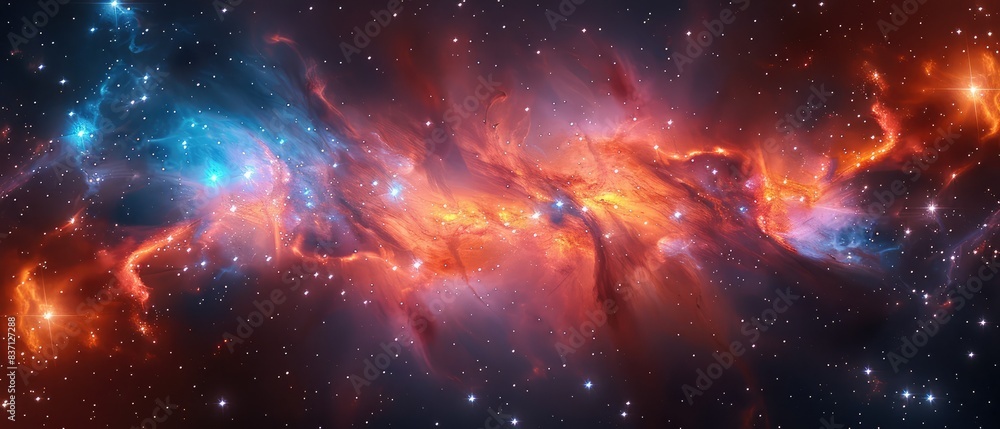 Obraz premium ethereal interstellar clouds across the galactic expanse