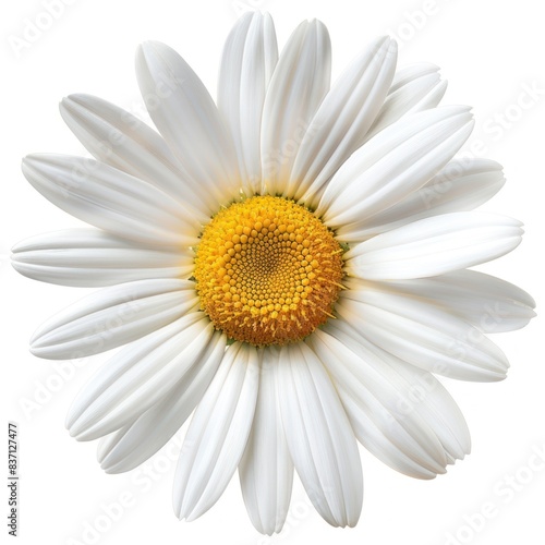 White Daisy Isolated on White Background. High-Resolution Floral Photography © Iswanto