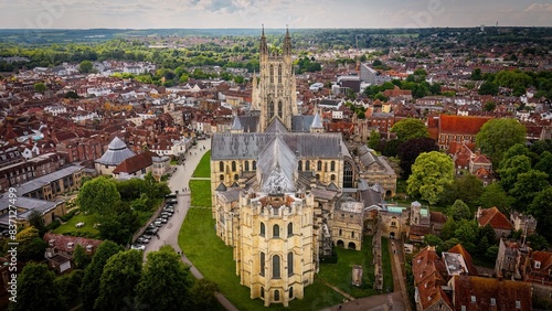 Canterbury Cathedral - aerial view - drone photography