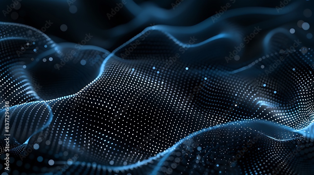 Abstract gradient digital wave of particles. Big data Futuristic point wave. Digital background Abstract gradient digital wave of particles. Big data Futuristic point wave. Digital background