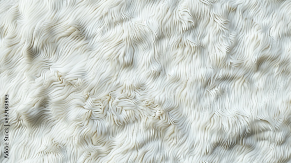 Plush tile pattern with a seamless white fur design, ideal for creating comfortable textiles. Plush tile pattern with a seamless white fur design, ideal for creating comfortable textiles.