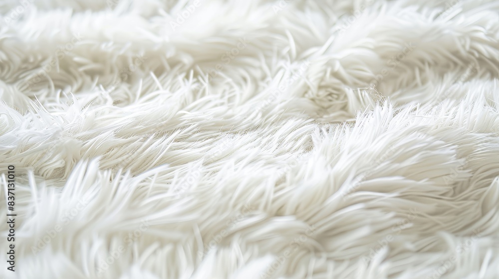 Cozy plush pattern with a seamless white fur design, creating a soft and warm fabric texture. Cozy plush pattern with a seamless white fur design, creating a soft and warm fabric texture.