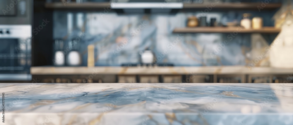 Elegant Marble Kitchen Countertop, A Culinary Canvas Elegant Marble Kitchen Countertop, A Culinary Canvas