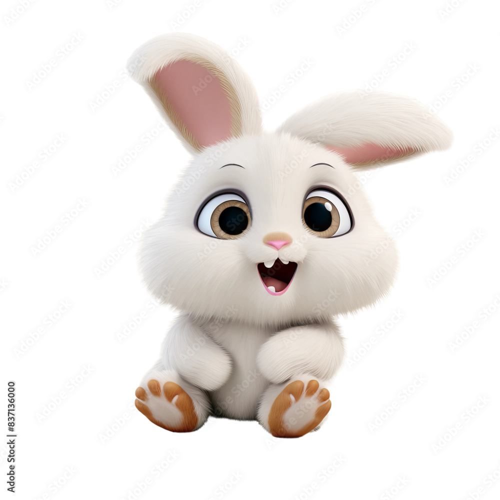 Obraz premium cute kawaii rabbit